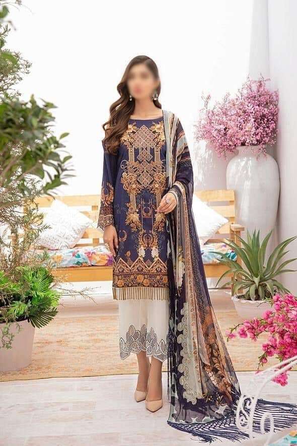 Ramsha Chevron Luxury Lawn Embroidered Vol 3 